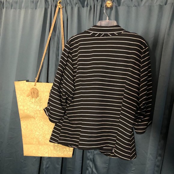Torrid Pin Striped Jacket. (Torrid Tub). - Picture 2 of 8
